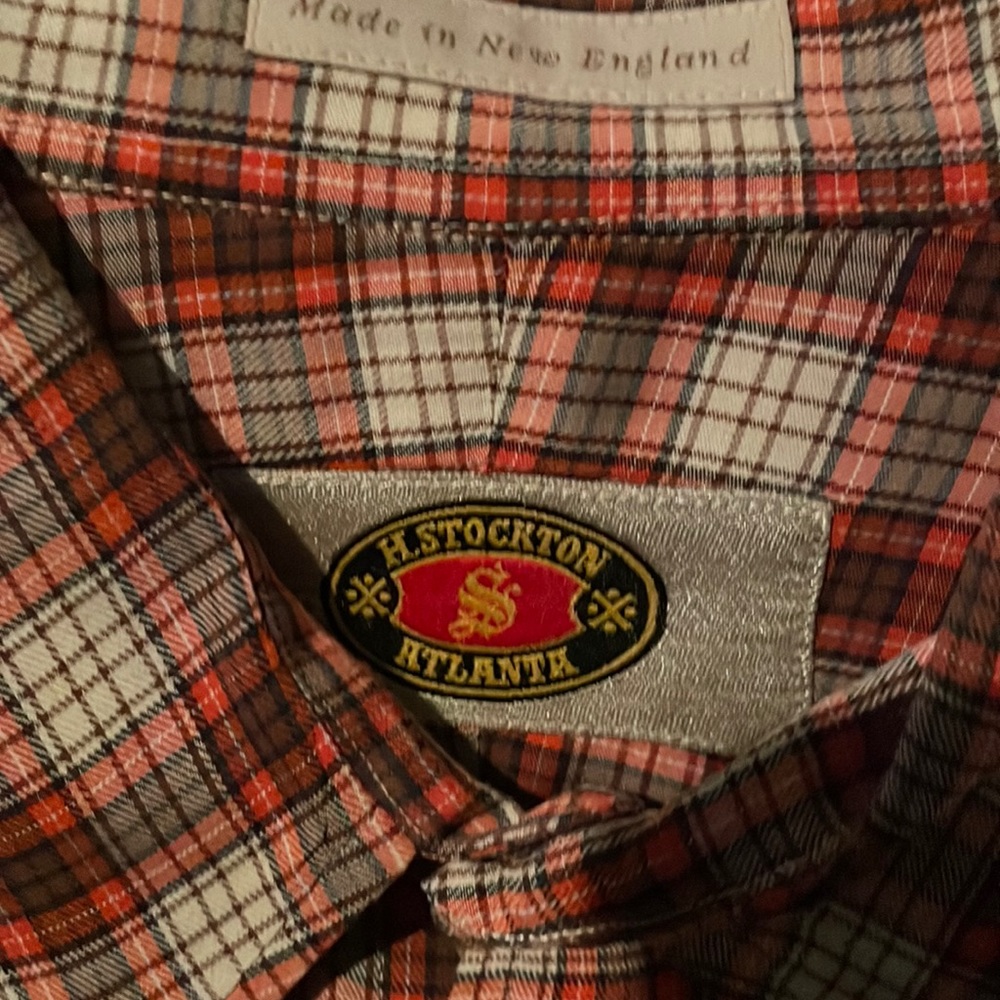 Red white plaid